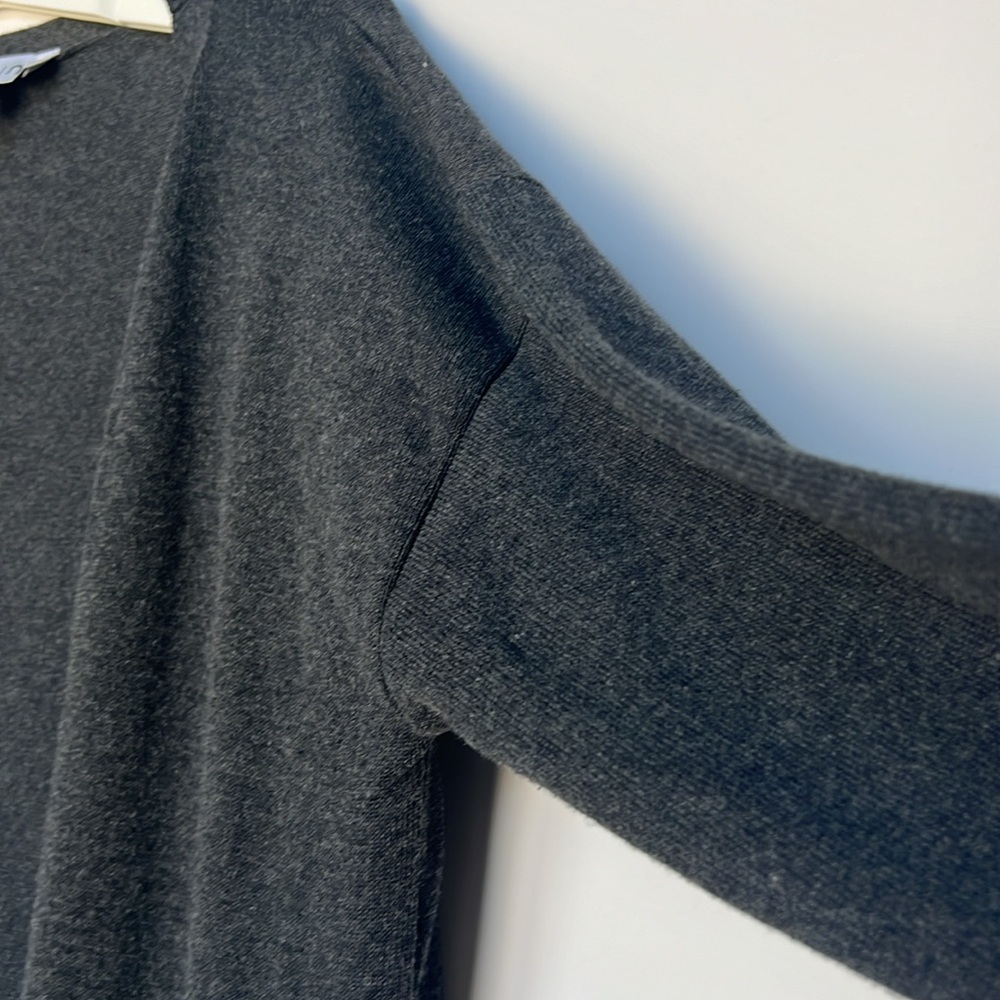 NU-IN Duster Charcoal Grey Size XS/S Long Cardigan Travel Vacation  Lounge Wear